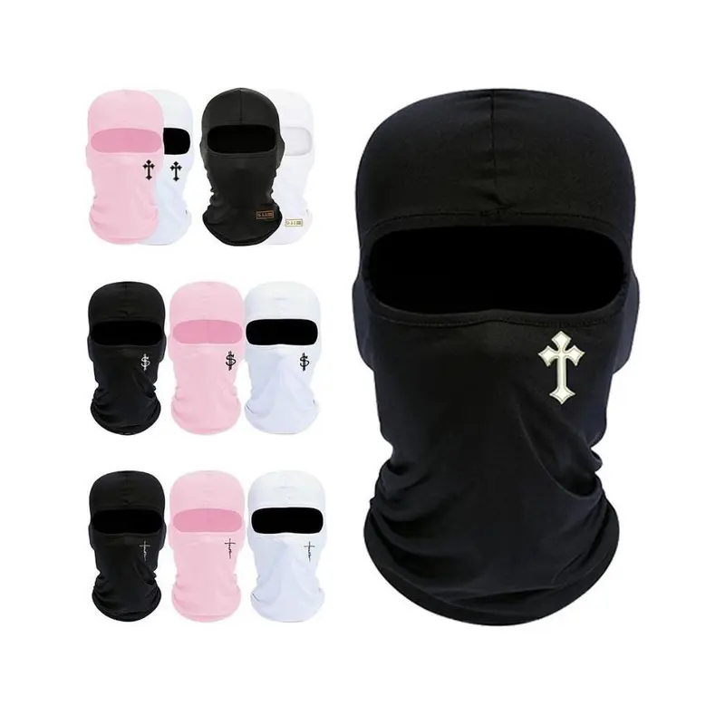 Yeomoo Summer Acrylic Full Balaclava Face Mask - 9in*16in Single Size Protective Gear, Lightweight, Breathable, Sweat-Dry Wind-Dust Sun Shield for Adults, Biker Motorcycle Accessories