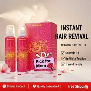 ModMingle Instant Hair Dry Shampoo Natural Ingredient Invisible Volumizing Spray Absorbs Oil Instantly Oily Hair Travel Gym Work Essential 3.46oz 98g*2 Cleanser Conditioner #Valentine's Day gift #SummerVibes #Summervibes