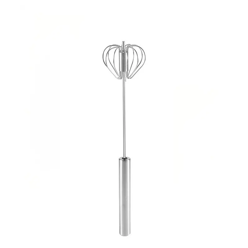 Kitchen Essential Half-Automatic Egg Beater, Stainless Steel Press-Type Mixer, Energy-Saving Manual Whisk, Baking Tool, Kitchen Cooking Accessories, Kitchen Gadgets
