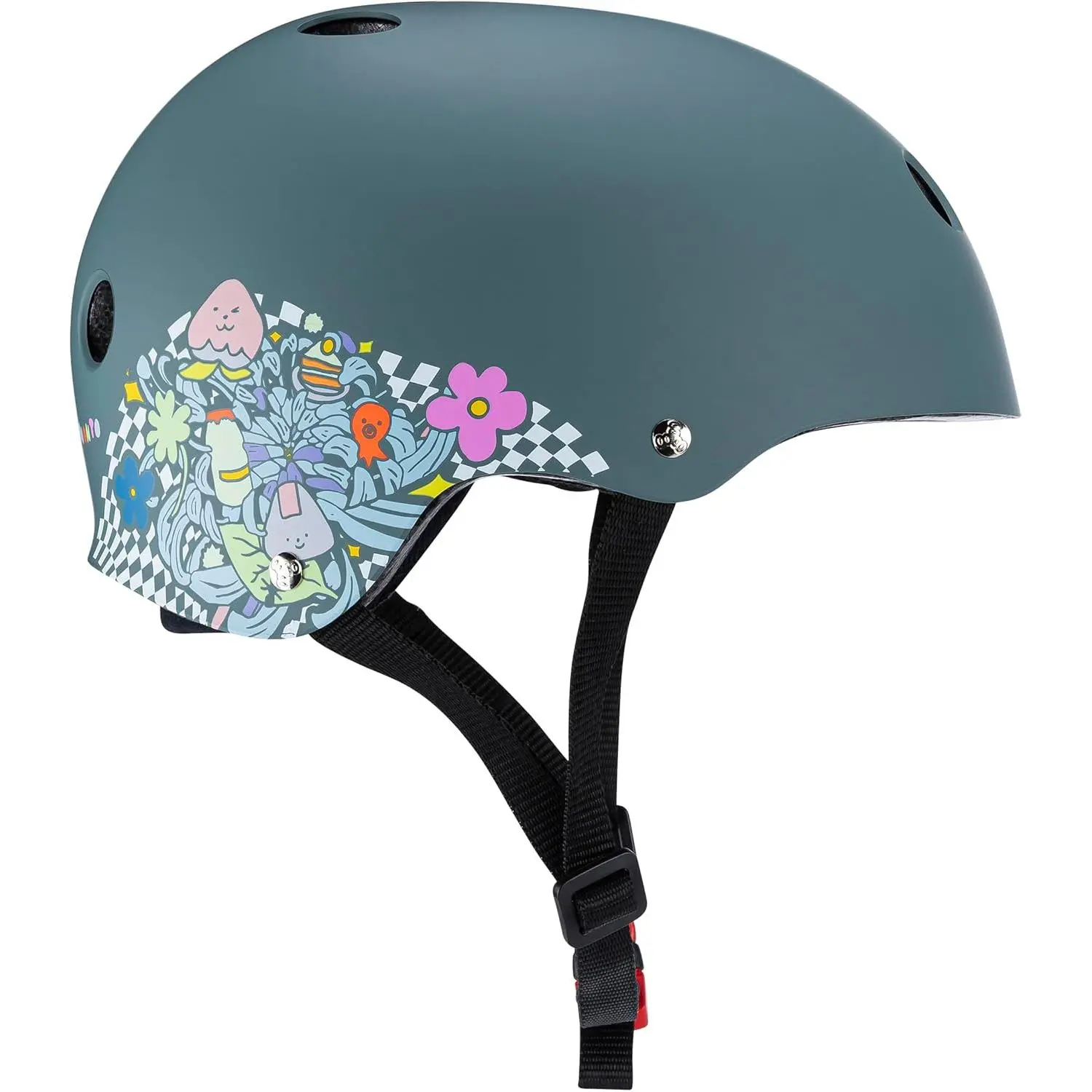 Triple Eight Certified Sweatsaver Helmet for Skateboarding BMX Roller Derby Roller Skating Inline Skating Scooter and Bike for Adults Kids