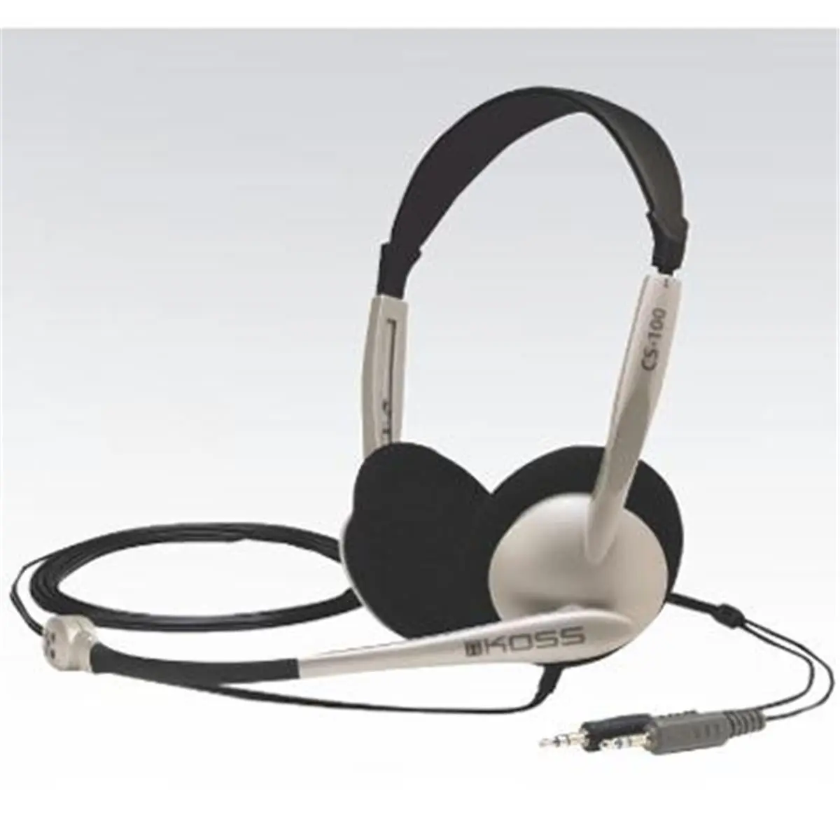 Koss CS100 159617 Adjustable Corded Communication Headset - Stereo Phones with Comfortable Ear Cushions