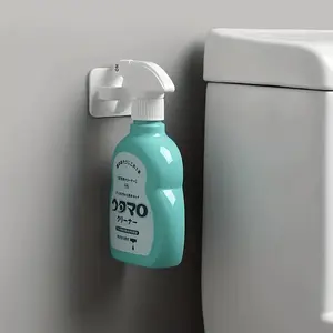 Multi functional ring hook, hole free, non marking adhesive type spray bottle hook, kitchen diagonal opening, storage and adhesive hook, Home Organizer Hook, Wall Mounted Hook