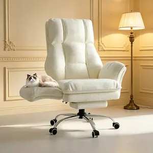 【Mother's Day Sale】 Big and Tall Home Office Chair, Flip Armrests for Pets & Cross Legged Sitting, Executive Ergonomic Computer Gaming Chair with Foot Rest, Premium Tech Fabric Wide Seat Reclining Desk Chair