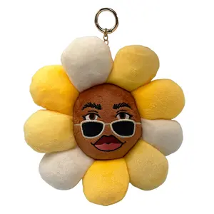 Honey Sunpreme Plush Keychain, Flower Plushie Keyring