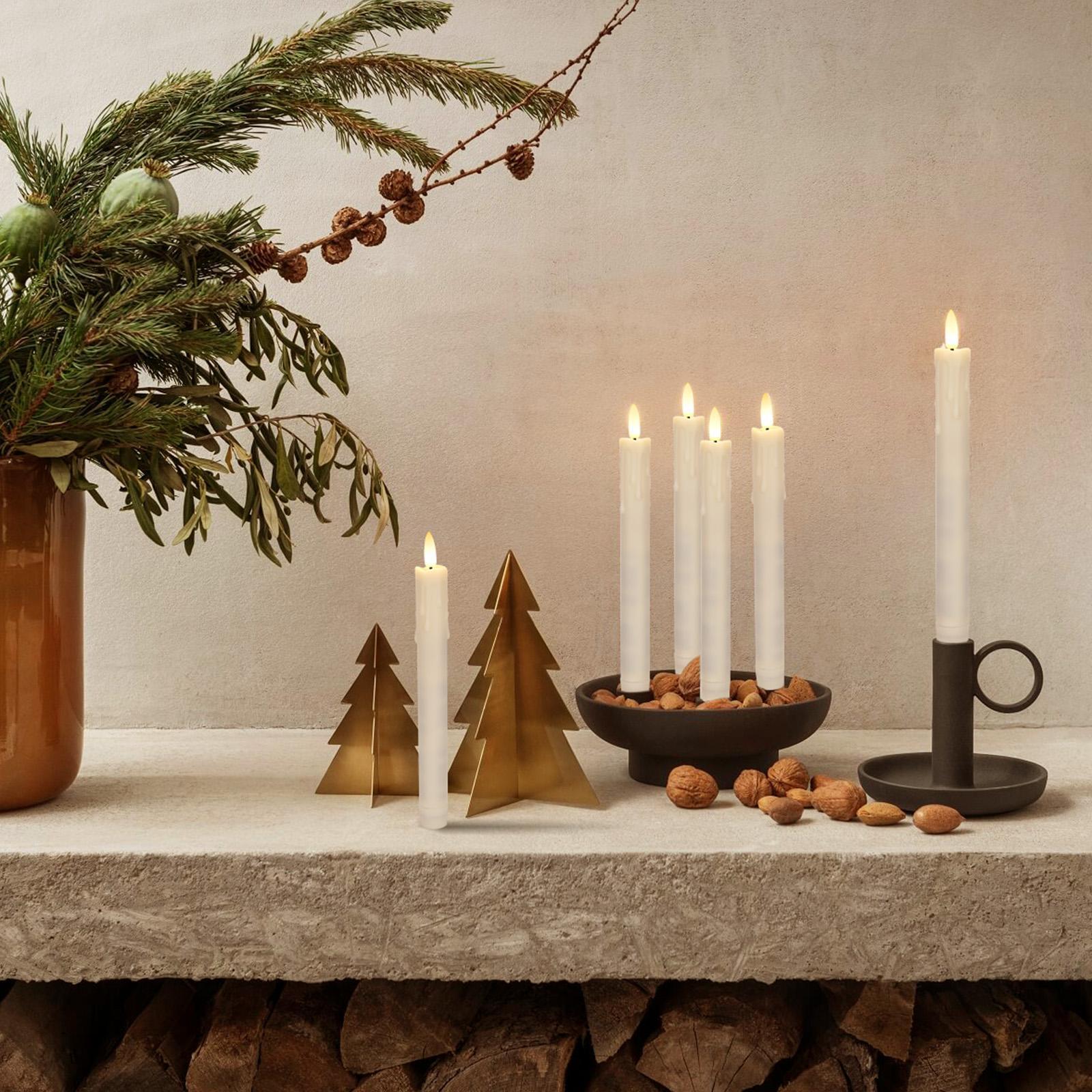 60pcs Ivory White Flameless LED Candles with Remote Control & Timer, Battery Operated (2 AA), Wavy Head Effect for Weddings, Christmas, Home Decor, Holiday Ambiance