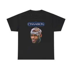 [100% Cotton] Cinnabron LeBron James Meme T-Shirt, Funny t-shirt, Unisex T-shirt  Golf Gift T-Shirt For Men and Women