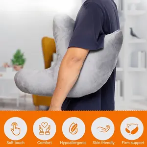 1pc Shoulder Surgery Pillow - Arm & Neck Support Cushion for Side Sleeping, Shoulder & Arm Rest Pad