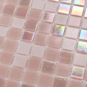 11.5sqft  Shower Tile, Swimming Pool Mosaic Tiles,Wall and Floor Tile for Bathroom, Kitchen Backsplash, Bathroom Backsplash, Shower Backsplash, Accent Wall, (10pcs, Rainbow )