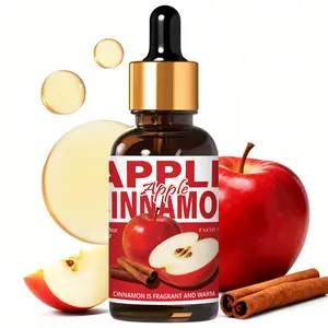 30ML Apple Cinnamon Essential Oils with Dropper, Warm Aroma, Humidifier Diffuser, DIY Soap Candle Bath Car Air Freshener, Aromatherapy Scented Oils