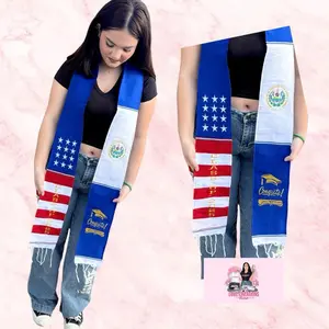 USA & El Salvador Graduation Stole 2026