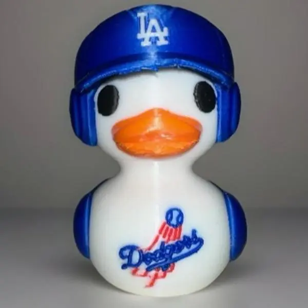 Los ANGELES DODGERS DUCK 3D PRINTED COLLECTIBLE