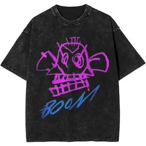 valentine shirts Jinx Arcane Outfit 1Washed T Shirt for Men Women Streetwear Hip Hop T-Shirt Summer Tees Tops Cotton