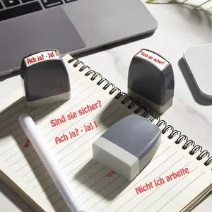 Office Stamp, 3 Counts/set Automatic Ink Office Stamp, Business Stamp Suitable for Office Ink Message Stamp, Text File Ink Stamp