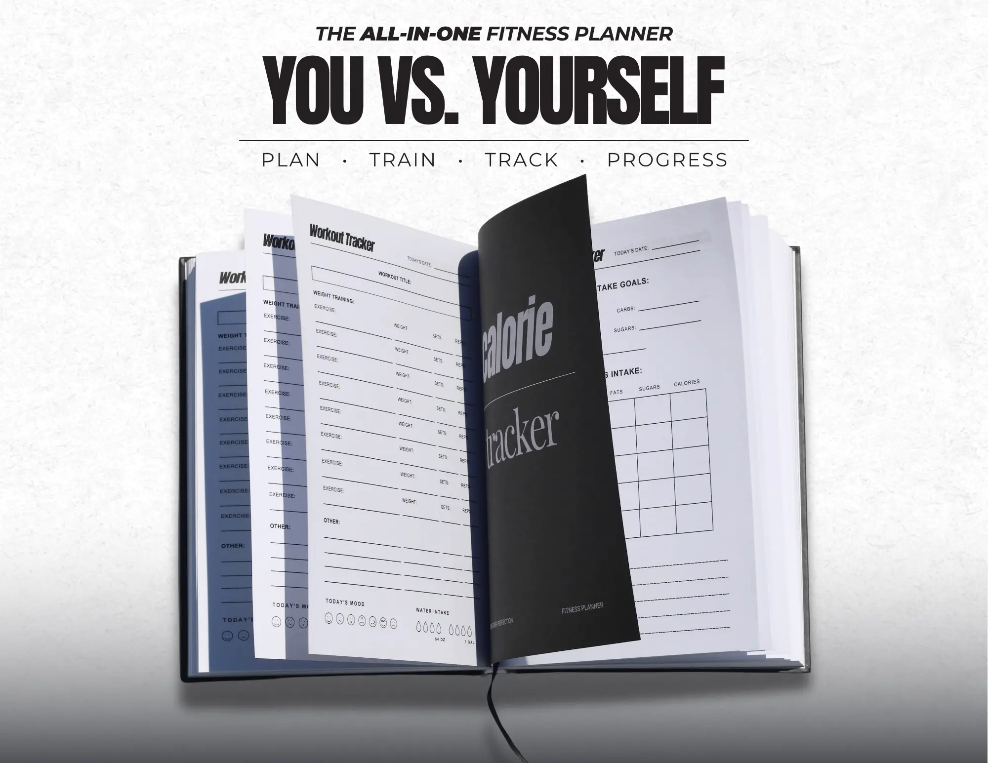 You vs. Yourself All-in-One Fitness Planner & Wellness Journal | Gym, Nutrition, Goals & Progress Tracker 