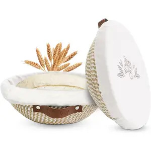 Banneton Bread Proofing Basket Set of 2, 9 Inch & 10 Inch Round  Rope Sourdough Bread Baking Supplies Proofing Bowls with Liners & Covers Gifts for Bakers Women Wife Mom