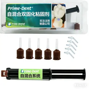 Prime-Dent 10g Automix Dual Cure Luting Cement for Denture Care - Available in White, Opaque, Natural Shades