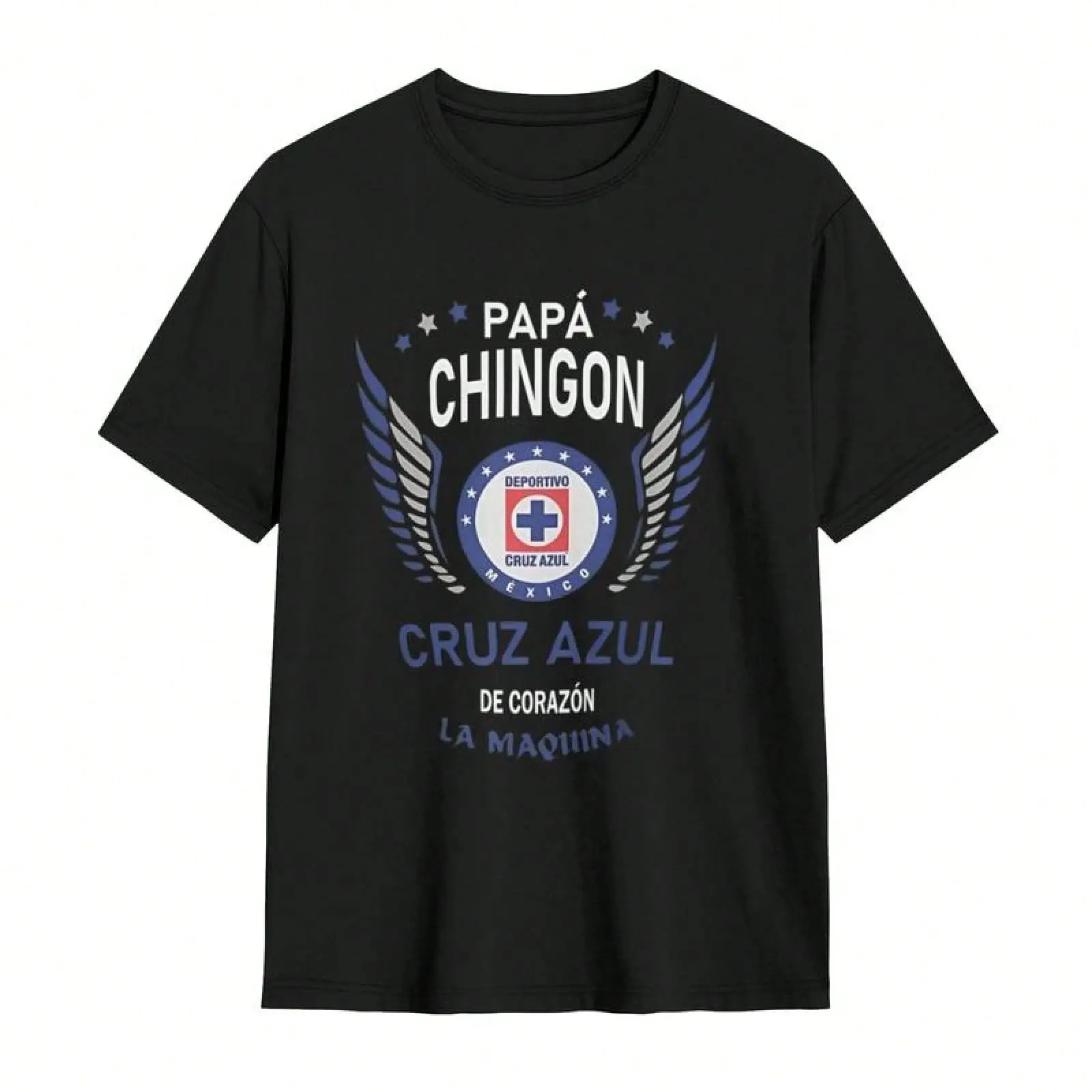 Cruz Azul Soccer Graphic Tee - Premium 100% Cotton Men's T-Shirt, Summer Casual Streetwear, Oversized Retro Style Short Sleeve Top, Perfect Sportswear Gift for Football Fans