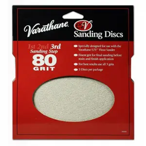 Rust-Oleum 203938 3 Pack, 80 Grit Sanding Discs