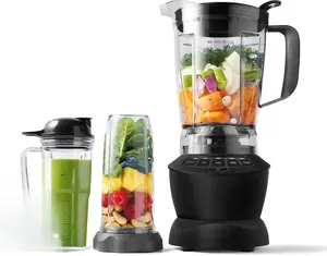 Nutribullet Full-Size Blender Combo 1200W Matte Black with 3 Precision Speeds, Pulse Function, and Extract Program for Smoothies, Soups, and More