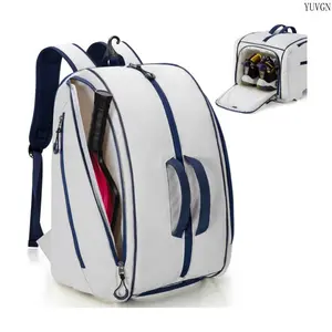 2026 Large Capacity Pickleball Tennis Backpack, Lightweight Waterproof Sports Racket Bag with Shoe Compartment & Fence Hook, Multi-Pocket Adjustable Strap Backpack for Pickleball, Tennis, Gym Training & Outdoor Activities