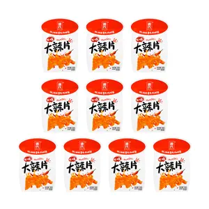 Genji Food Spicy Gluten Slices 260g (10 Packs) - Extra Large Value Pack, Authentic Chinese Snack, Hot & Spicy Flavor