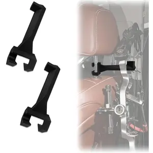 2PC Bow Hanger for Truck Headrests Bow Holder Universal Bows Hook for Secure Storage and Hunting Transport of Compound/Recurve Bows Portable Car Headrest Mount Accessories for Hunters Archers Hook Keeper