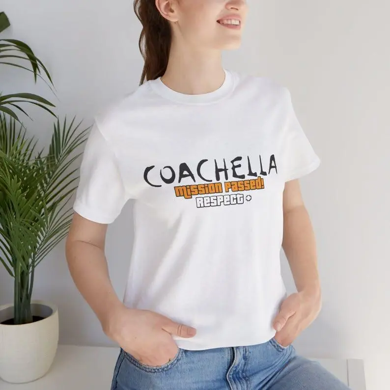 Coachella Festival Tee, Music Lover Shirt, Unisex Graphic T-Shirt, Concert Outing Wear, Summer Vibes Clothing, Casual Tee for Events Gift for Men and Women