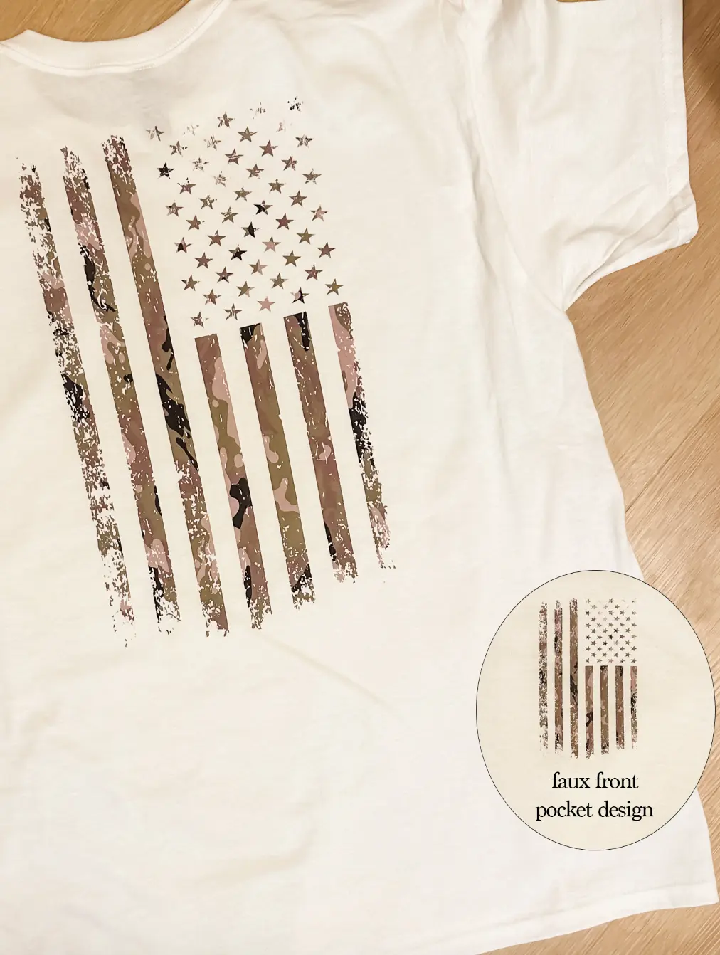 Men's Camo Flag Graphic Tee