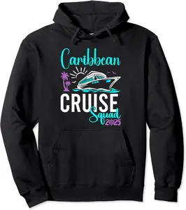 Caribbean Cruise 2025 Family Group Friends Vacation Matching Pullover Hoodie - Alizejaqua Shop 49B0CZ7FJV9T