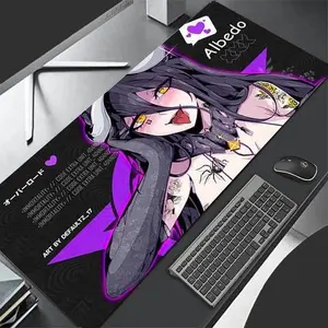 Albedo Desk Mat, Overlord Vibes Only, Perfect For Anime Gamers, Otakus, And Dark Fantasy Fans, Anime Mouse Pad, Desk Mat, PC Accessories.