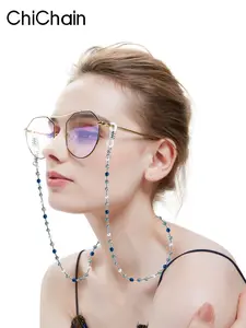 Crystal Eyeglass Chain Lanyard, Beaded Design for Reading Glasses & Sunglasses, Anti-Loss Strap, Single Pack, Fashionable Accessory