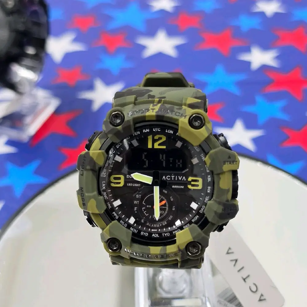 Activa BlackOps Invicta Digital Men's Watch 56mm Camouflage,Green