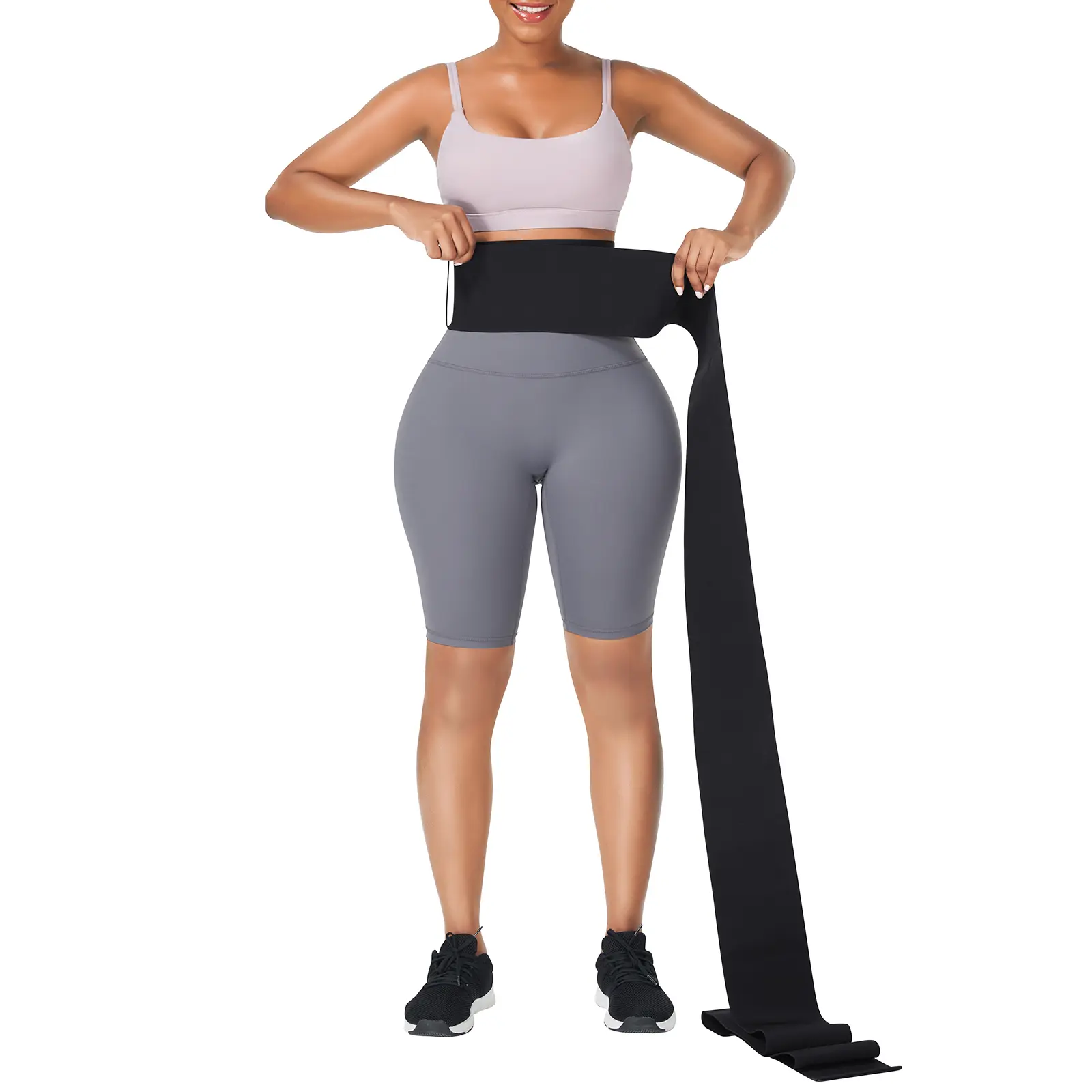 FeelinGirl Snatch Me Up Bandage Wrap One Size Fits Up to 5XL for Women Invisible Wrap Tummy Control Wrap Belt Gym Shapewear Comfortable Womenswear Waist Trainer