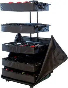 [Treekeeper Telescoping Christmas Ornament Storage Box with Dividers] - Adjustable Organizer Holds 120 Ornaments up to 4 Inches Tall by Nearly Any Width and Length | 5 Removable Trays with Separators TreeKeeper