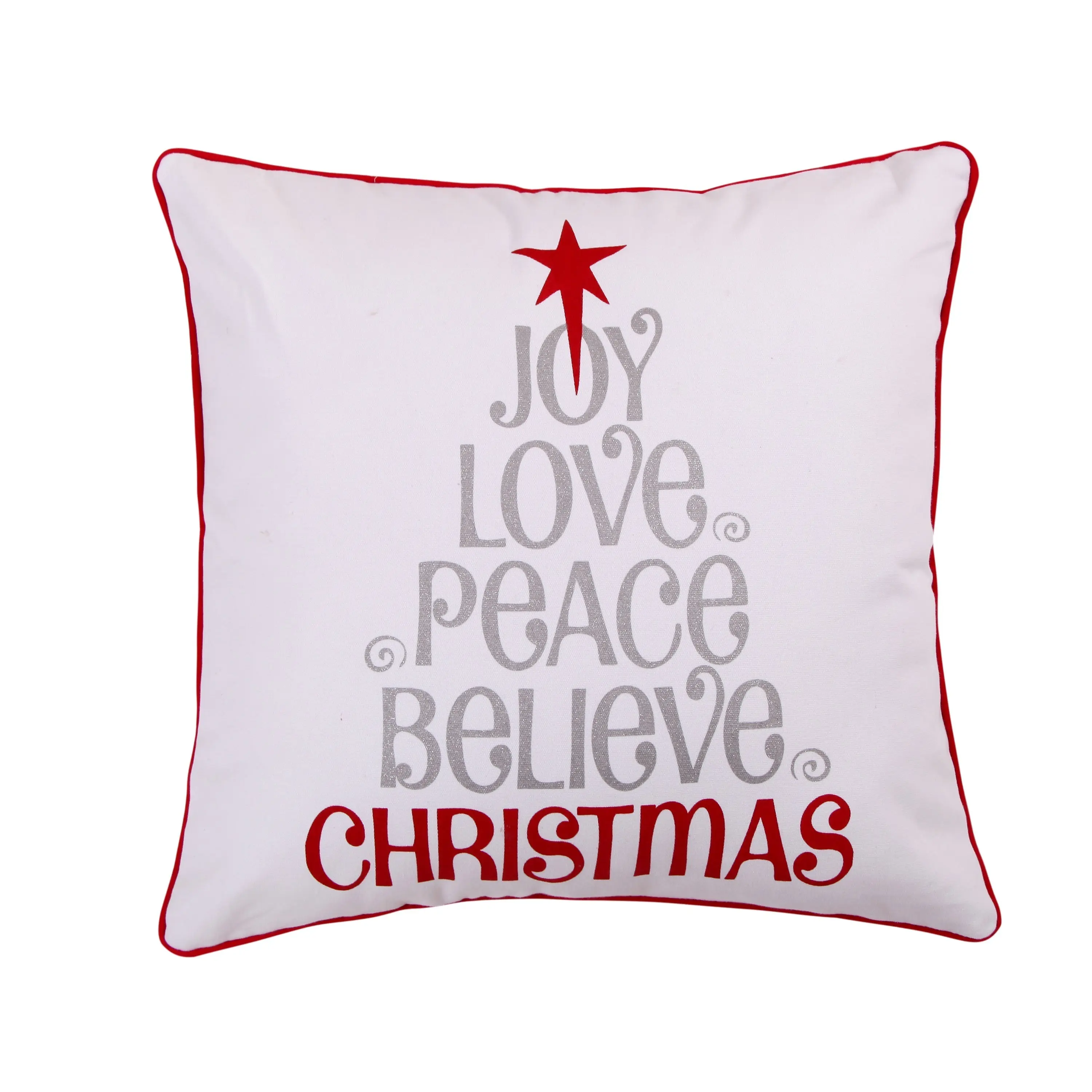 Silent Night Love Joy Peace Pillow