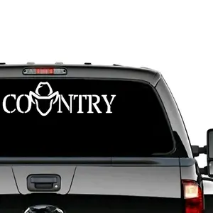 La Mamalona Country Life Decal Western Rugged Design with Cowboy Hat & Big Trucks Weather-Proof Car Sticker Original USA Made