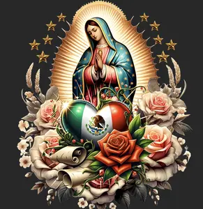 Virgin Mary 3 Gangsheet | DTF Heat Transfer