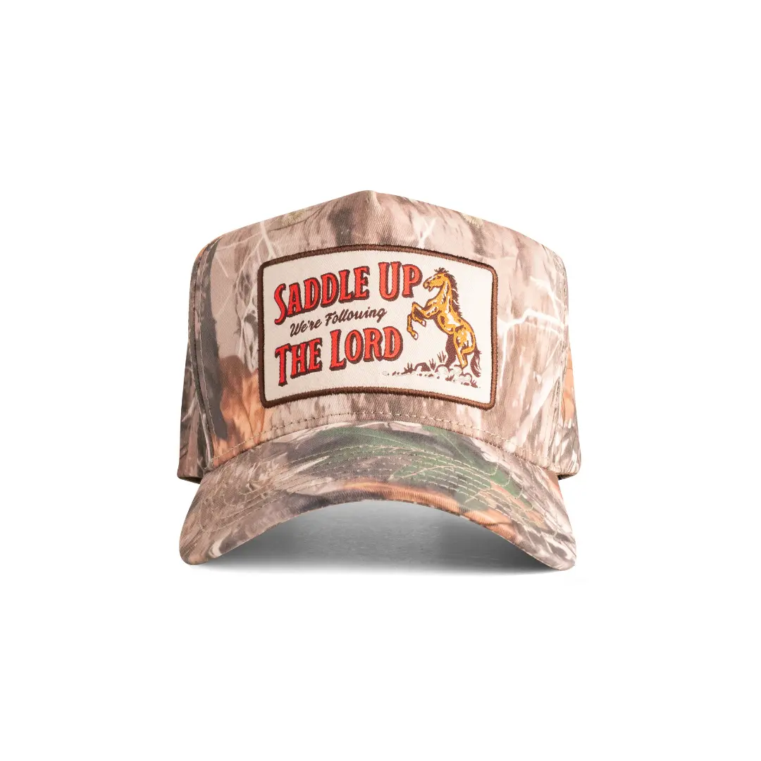 SU Patch Rancher Camo - Rodeo In The Sky 5-Panel Structured Cotton Snapback Trucker Cap