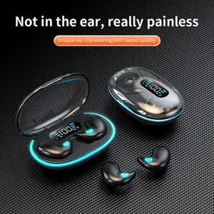 Bluetooth-compatible Earbuds, Display In-Ear Sleep Earphones, Ultra-Thin TWS Design, Compatible with iOS and Android, Long Battery Life, High Fidelity Sound