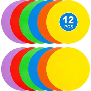 9 inch Spot Markers Flat Field Cones,Non Slip Spot Floor Dots for Soccer Basketball Baseball Sports Speed Agility Training