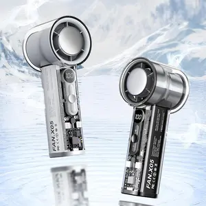 Portable USB Rechargeable Fan, 100-speed Wind Speed Adjustment Fan, Dual-use Cooling Fan for Indoor & Outdoor, Gift for Friend