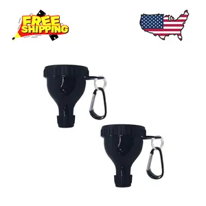 2 Pack Protein Powder Container to Go - Mini Funnel with Keychain and Keyring