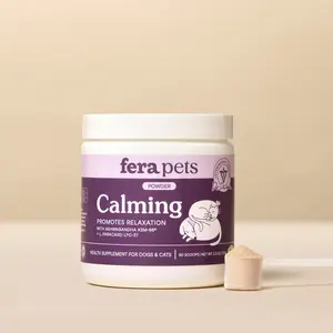 Calming Support for Dogs & Cats Cats, Vet-Created, GABA & Ashwagandha Supplement, Promotes Relaxation for Nervous Pets
