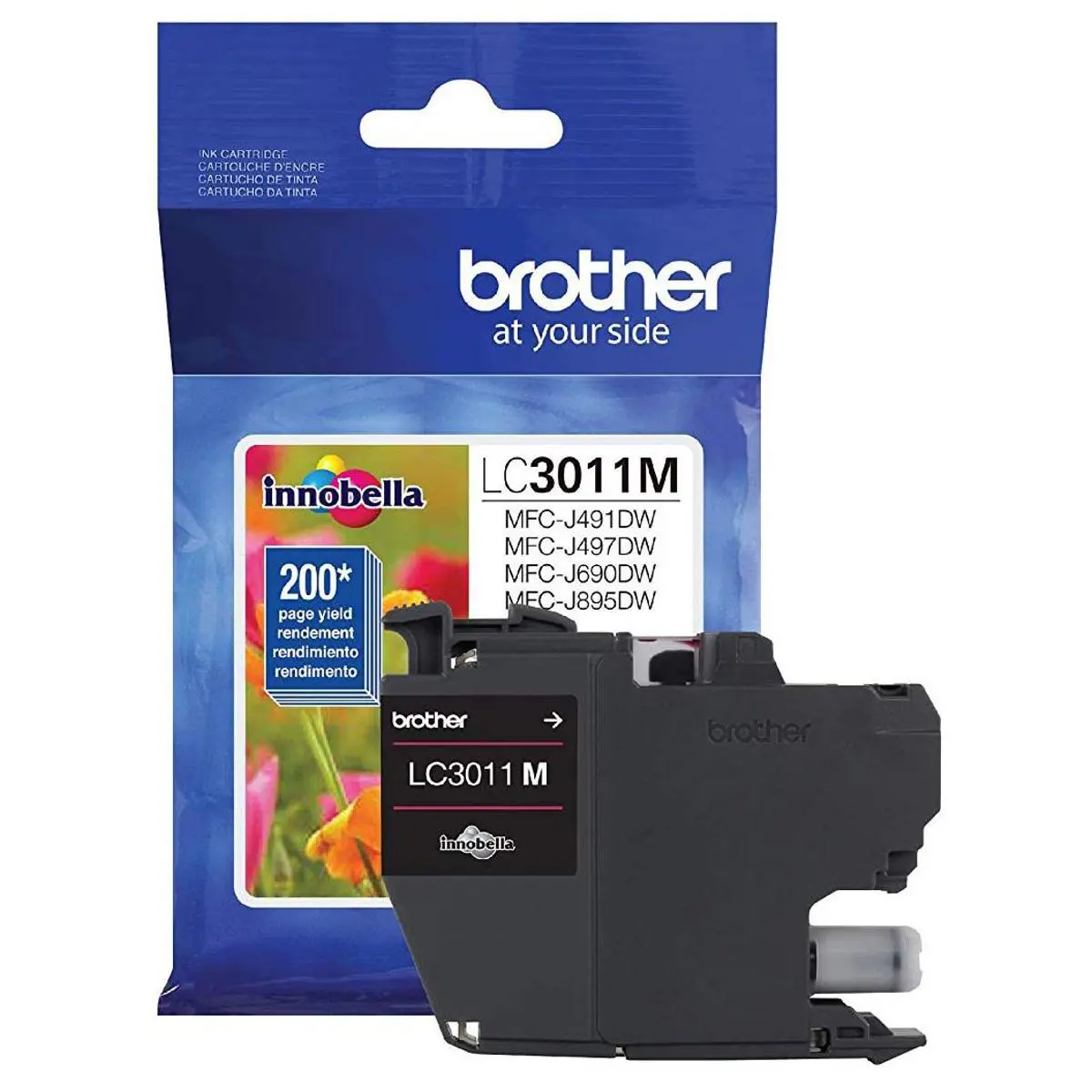 Brother LC3011 Innobella Standard-Yield Ink Cartridge, 200 Pages Yield, Magenta