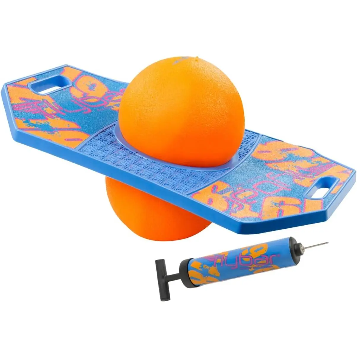 Flybar LED Pogo Trick Ball for Kids Balance Bounce Board w/Anti-Slip Deck