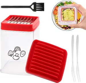 Cup Slicer, Fruit Slicer, Stainless Steel Strawberry Slicer, Banana Cup Chopper, Egg Slicers Kiwi Cutter, Strawberry Cutter Mini Slicer, Quickly Making Fruit Vegetable Salad