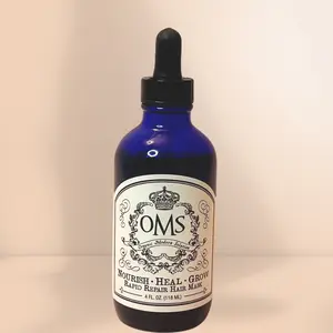 OMS Organic Hair Growth & Hair Loss Thickening treatment, Conditioning,  Chemical Free, 100%  Natural, rosemary Oil , Haircare, Repair, Nourishing, organic, clean beauty, alopecia, Long hair, Hair growth, thinning hair, postpartum hair loss