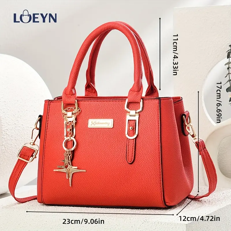 New Women's High-Quality Minimalist Lightweight Large Multi-Use Purses - Shoulder/Crossbody Handbag with Automatic Stick Curling Feature, Ideal for Christmas Festival Gifts