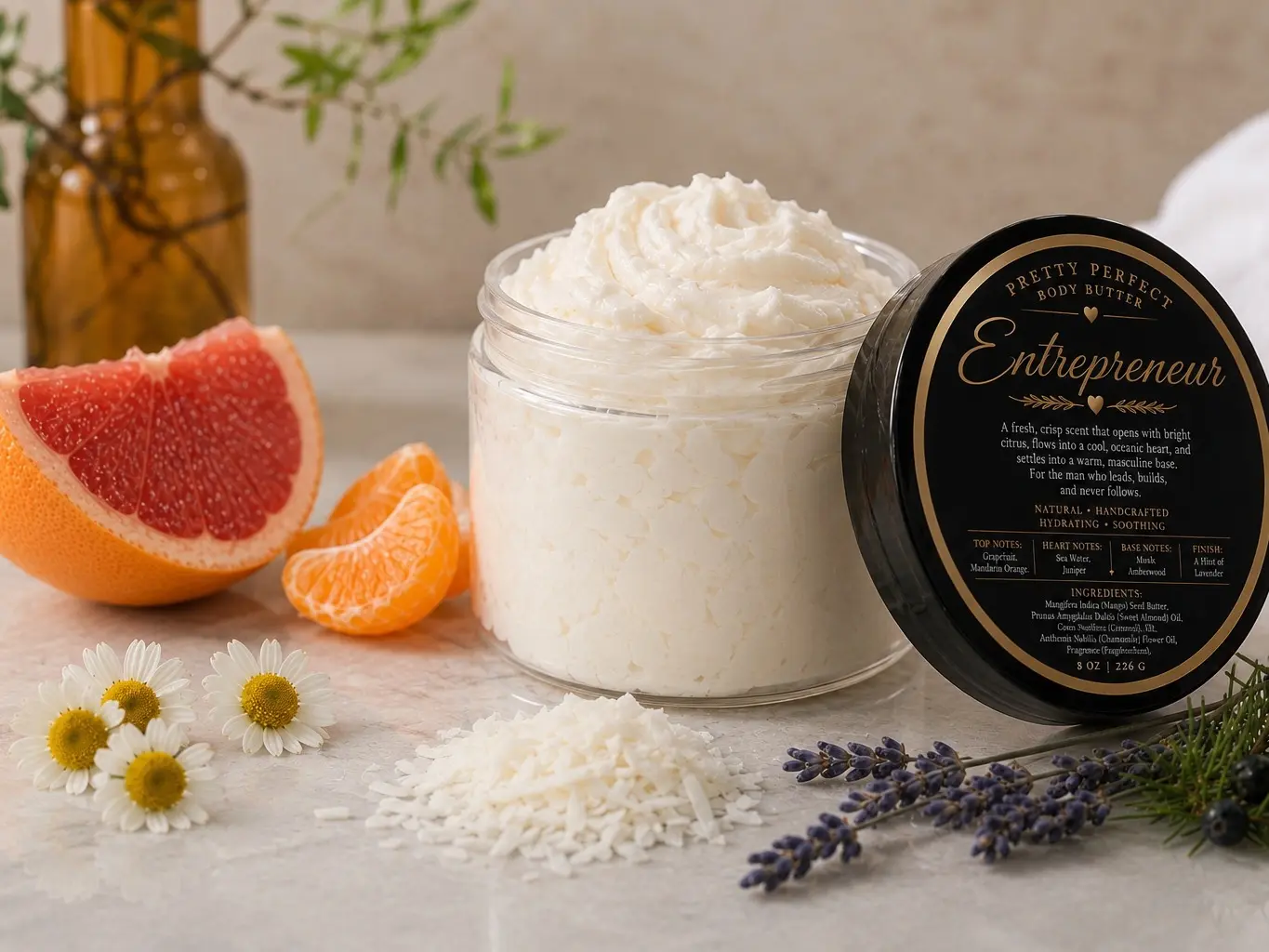Entrepreneur Signature Scent Body Butter, Body Care Moisturizer for Deep Hydration