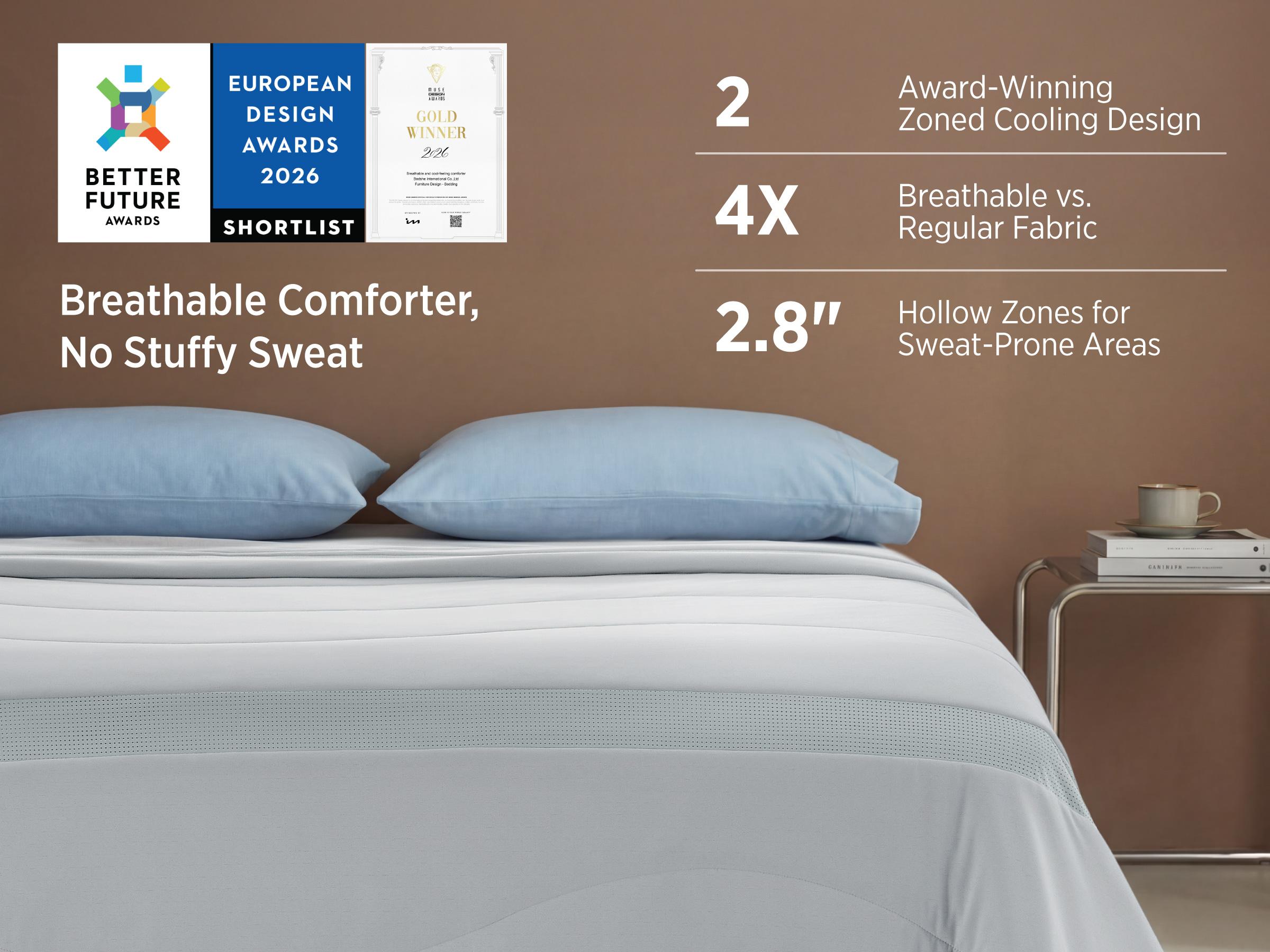 【Deals For You Days】Bedsure Cooling Comforter - Cooling Blankets for Hot Sleepers, Ultra-Soft Summer Comforter, Q-Max>0.45 & GentleSoft Value 204.07, 4X Breathable, Oeko-TEX Certified